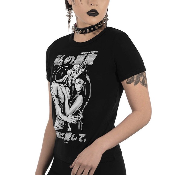 KILLSTAR Demon Lover Ringer Top - Picture 3 of 5